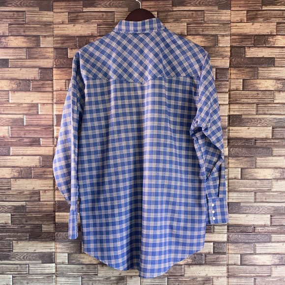 Mens EUC Vintage Ely Cattleman Western Pearl Snap Shirt Large - Picture 2 of 8